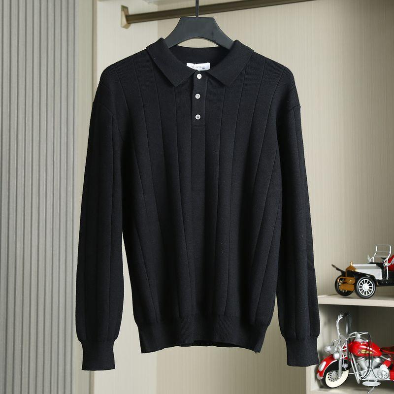 Spring and Autumn European Surplus Men's Casual Knitwear Export Surplus Spring and Autumn New Trendy Brand Sweater for Men