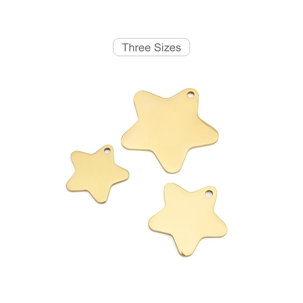 Pandantiv Stea Nume Personalizat Guler Animal de Companie Anti-pierdere Nume Personalizat Număr de Telefon Plăcuță de Identificare Gravată Accesorii DIY pentru Animale de Companie