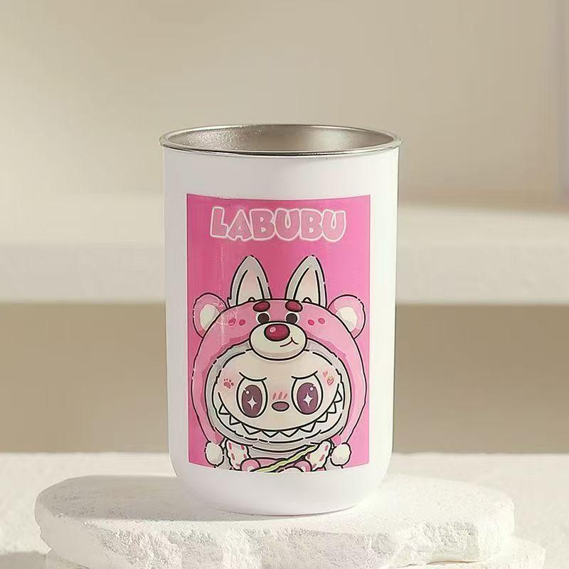 Mouthwash Cup 304 Stainless Steel Household High Value Cute Cartoon Washing Cup Durable Not Afraid of Falling Labu