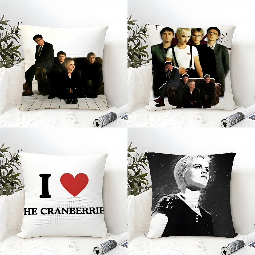 Gold Alternative Rock Band T-The Cranberries 3 Pillow Case Linen Pillow Case Sofa Home Decor Cushion Cover Cushion Cove