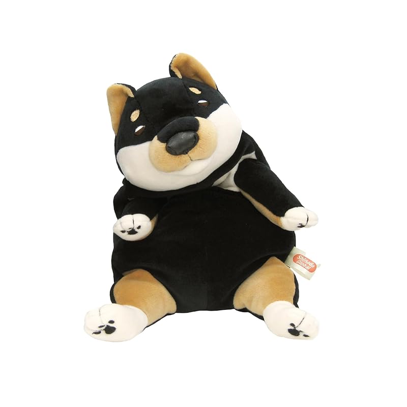 

Shinada Global Mochi Series Mochi Dog Black Shiba Inu (M) 14 x 14 x 22cm Plush Dog Animal MOIN-0230B