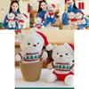 Adorable Christmas Bear Plush Toy Gift Soft Teddy Bear Doll Perfect For Children Sleepovers