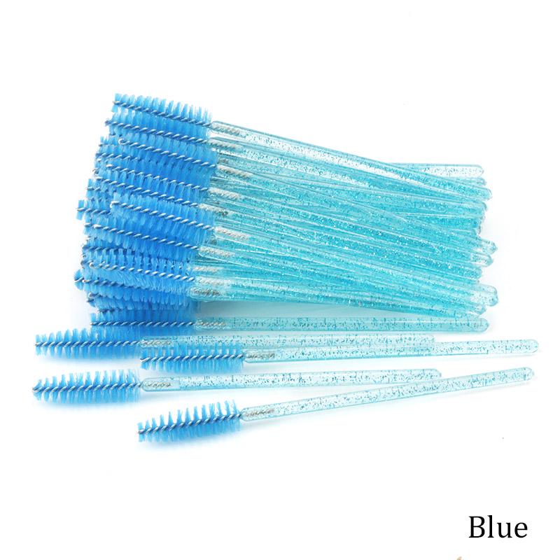 50Pcs Eyelash Extension Disposable Eyebrow Brush Mascara Wand Applicator Spoolers Eye Lashes Cosmetic Brushes Set Makeup Tools