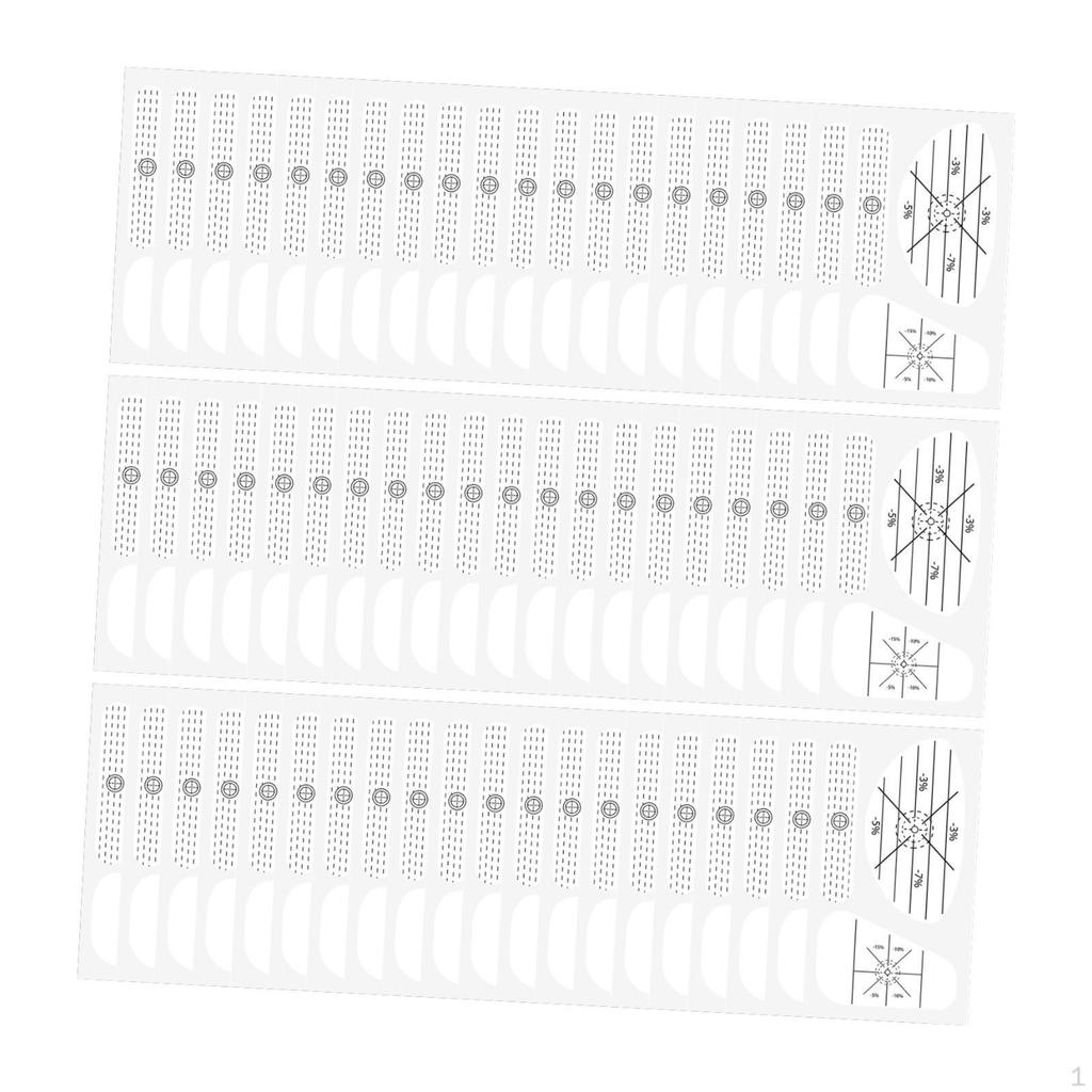 ,60 Pieces Tape Stickers Consistency Analysis Equipment Accessories