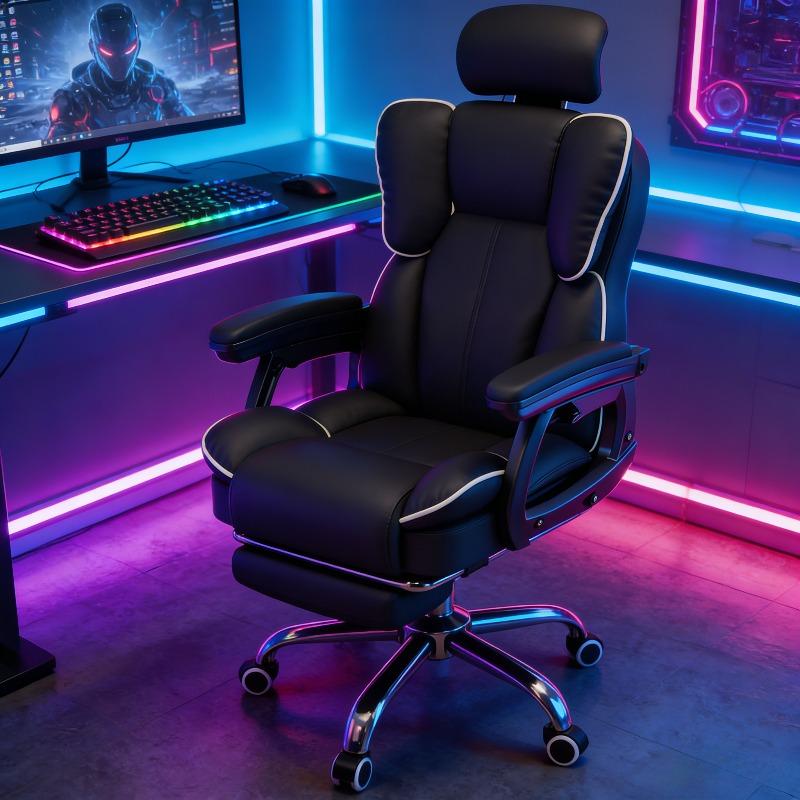Gaming Chair Reclining Computer Chair,Comfortable Sedentary Swivel Desk Chair,Backrest Sofa Chair for Dormitory,Study
