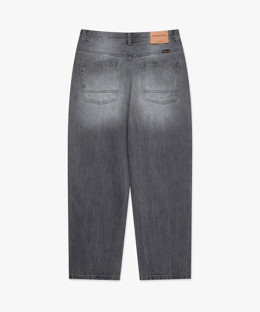 LMC Washed Stitch Denim Wide Jean Gray