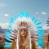 American Indian Native Headpiece Unique Feather Headdress for Fancy Dress