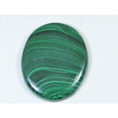 Přírodní zelený malachit oválný kabošon léčivý krystal volný drahokam 36x46MM SK-1380