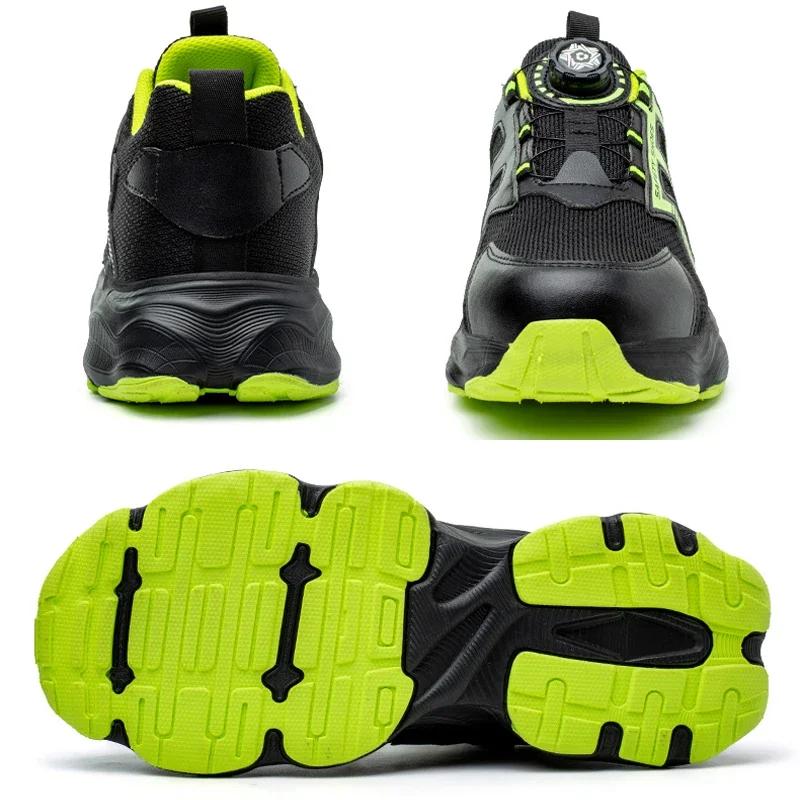 Industrielle Arbeitsschuhe mit Zehenschutzkappe, leichte bequeme Arbeitsschuhe für Herren, Sneaker zum Arbeiten mit Zehenschutz