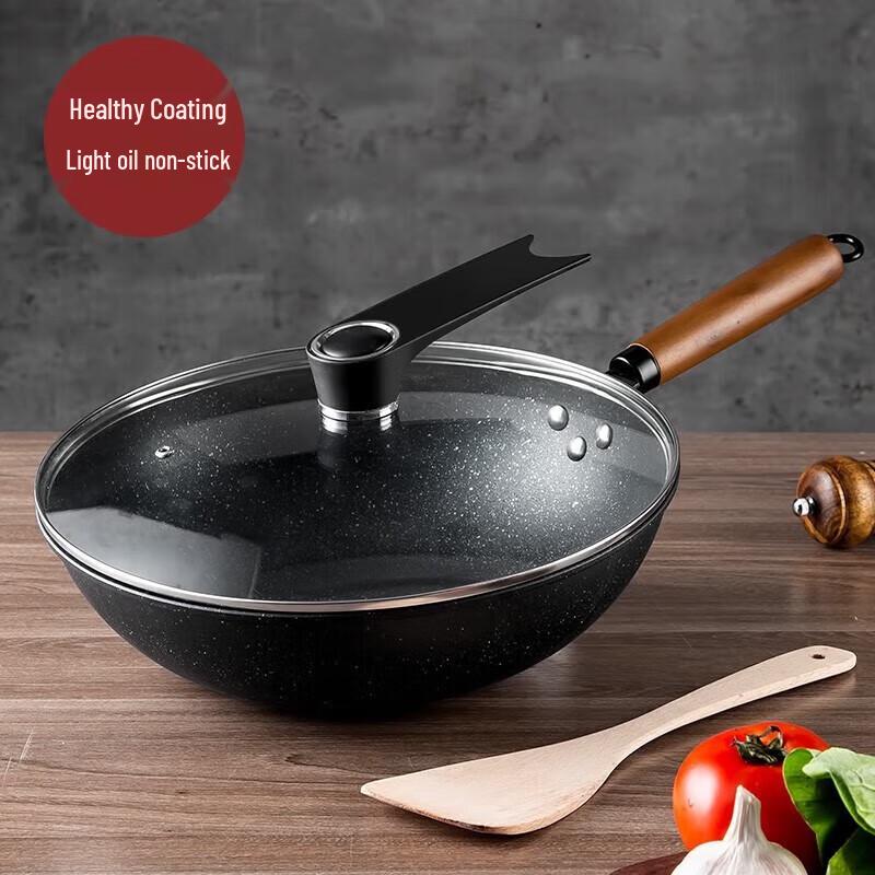 Meichu 32cm Refined Iron Non-stick Wok