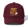 1pc FART LOADING Print Baseball Cap for Adults,Minimalist Retro Style Casual Soft Adjustable Dad Hat,Perfect As Gift