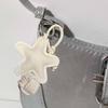 Handcraft Star Shape Keychain Accessory Hanging Pendant Stylish Faux Leather Designing Keyring for Bags and Keys