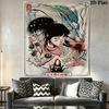 Prinzessin Mononoke Mythische Reise Wandteppich Wandmontage Mode Druck Hintergrundtuch Weihnachtsgeschenk Weich