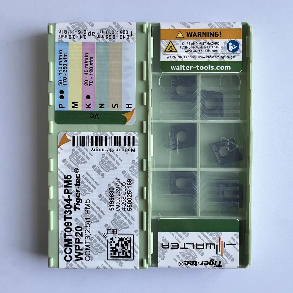 Original / CCMT09T304-PM5 WPP20 / Industrial indexable Carbide Inserts 10 Pcs