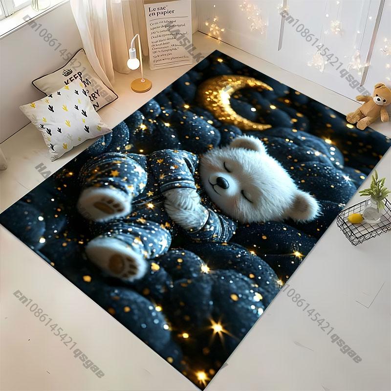 Dreamy peaceful cozy sleeping scene carpet Yoga living room room decor children's crawling mat doormat area rug games mat