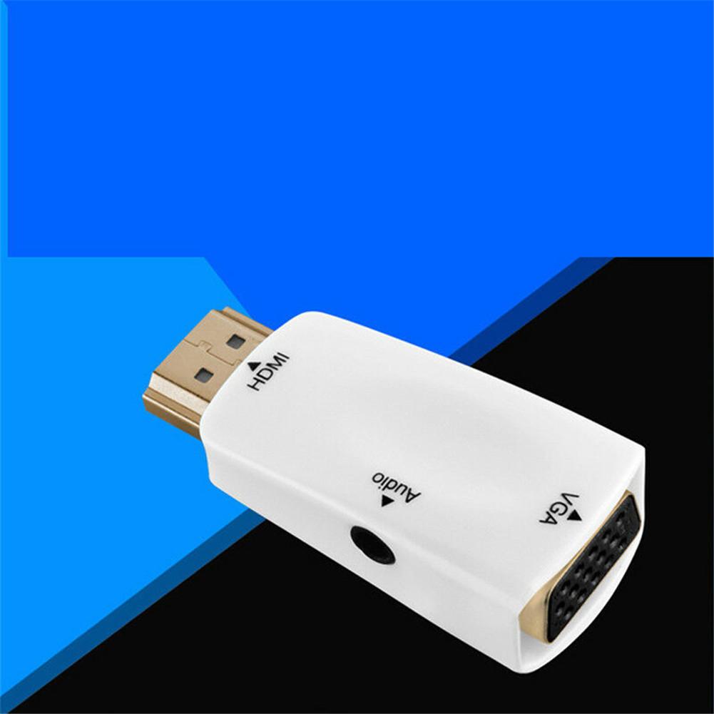 Para Adaptador de Cabo Conversor de Áudio de 15 Pinos Fêmea para VGA Macho FHD 1080P 720P 480P Para PC Laptop Caixa de TV Projetor