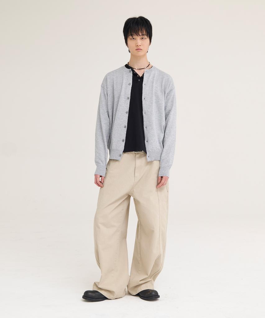 Akecii Andy Soft Cardigan_Melange Grey