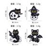 Original Cartoon Cat Metal Brooch Cute Animal Series Black Cat Gun Badge Hot-selling Pin Accessories