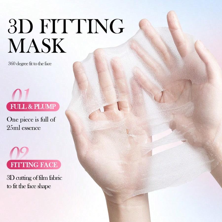 1pc Sakura Niacinamide Face Mask, Brightens Complexion, Nourishes Skin, Revitalizes Skin, Deeply Hyd