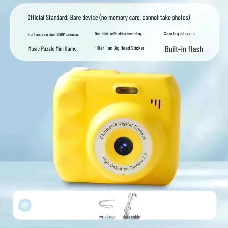 HD Dual Lens Digital Instant Camera for Students and Travel Photography