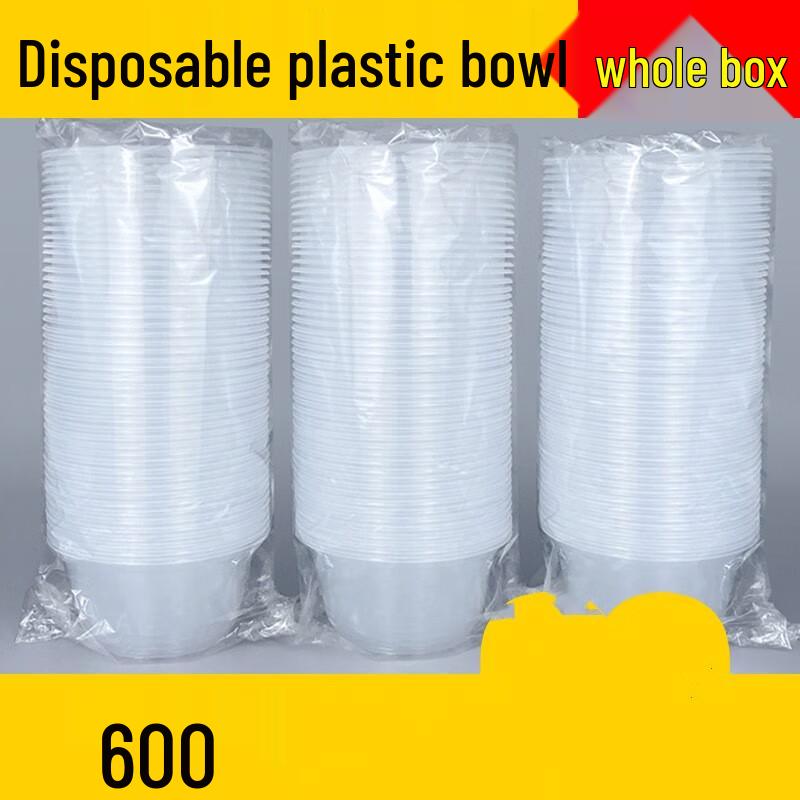 Disposable Plastic Takeaway Bowls with Lids