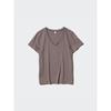 Uniqlo W S Supima CoTTon V Neck S S T ShirT