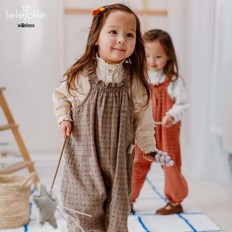 LELE JOVE Kids' Nordic Style Overalls