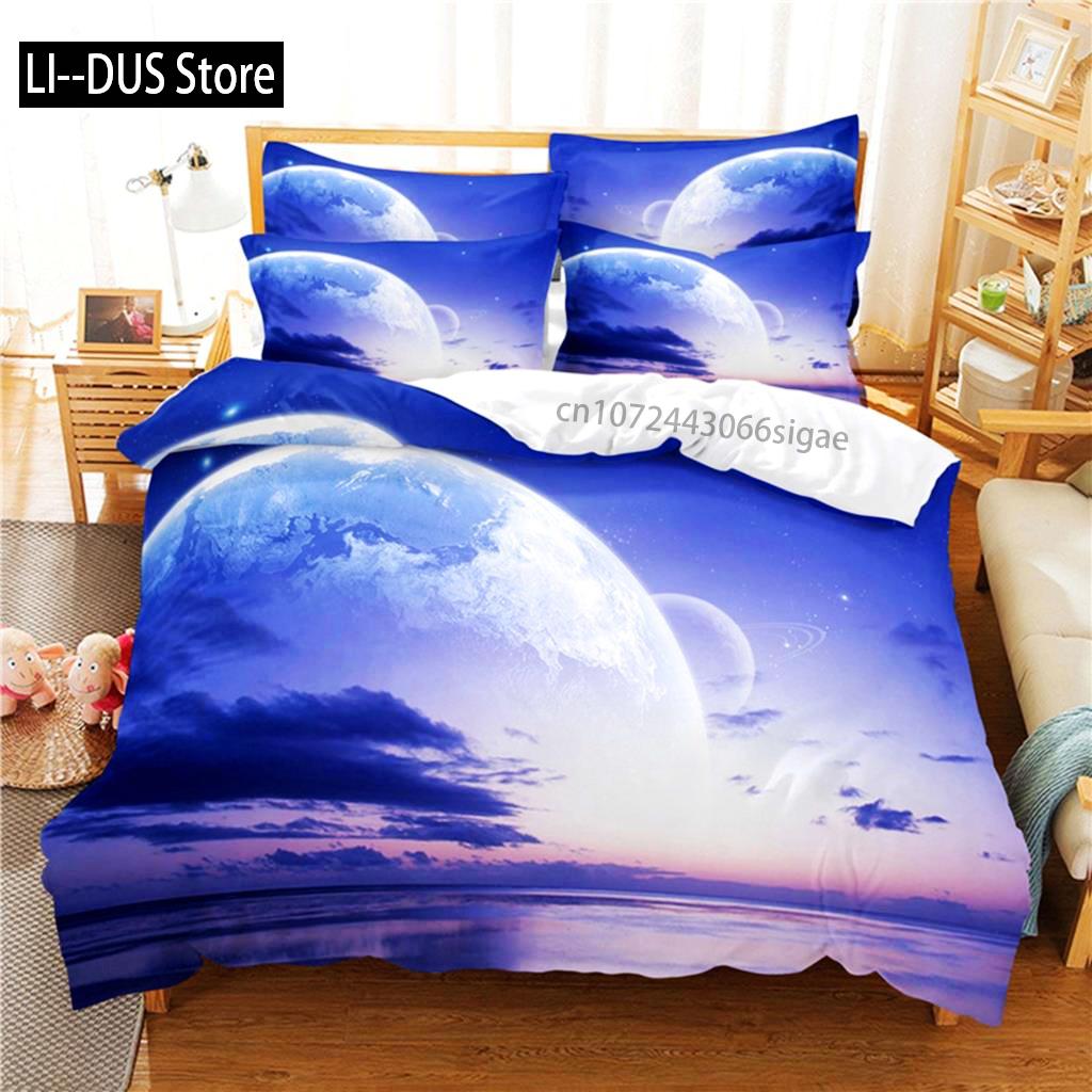 Starry Night Bedding Set Duvet Cover Set 3d Bedding Digital Printing Queen Size Bedding Set Fashion Design