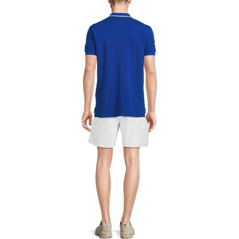 Polo Ralph Lauren Striped Pony Embroidered Short Sleeve Polo Shirt Men Tops Blue 710918851-007
