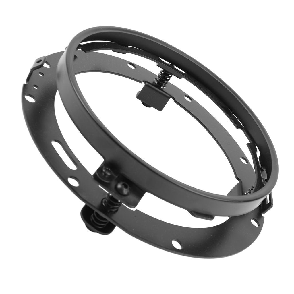 7 Inches LED Headlight Mounting Bracket Black Motorcycle Headlight Trim Ring for Glide Black