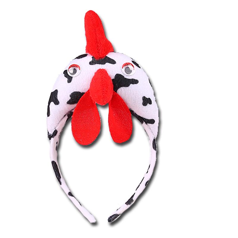 Zodiac Animal Horn Headband: Cow, Rabbit, Tiger, Dog, Cat, Wolf, Devil. Perfect for Costumes and Performances.
