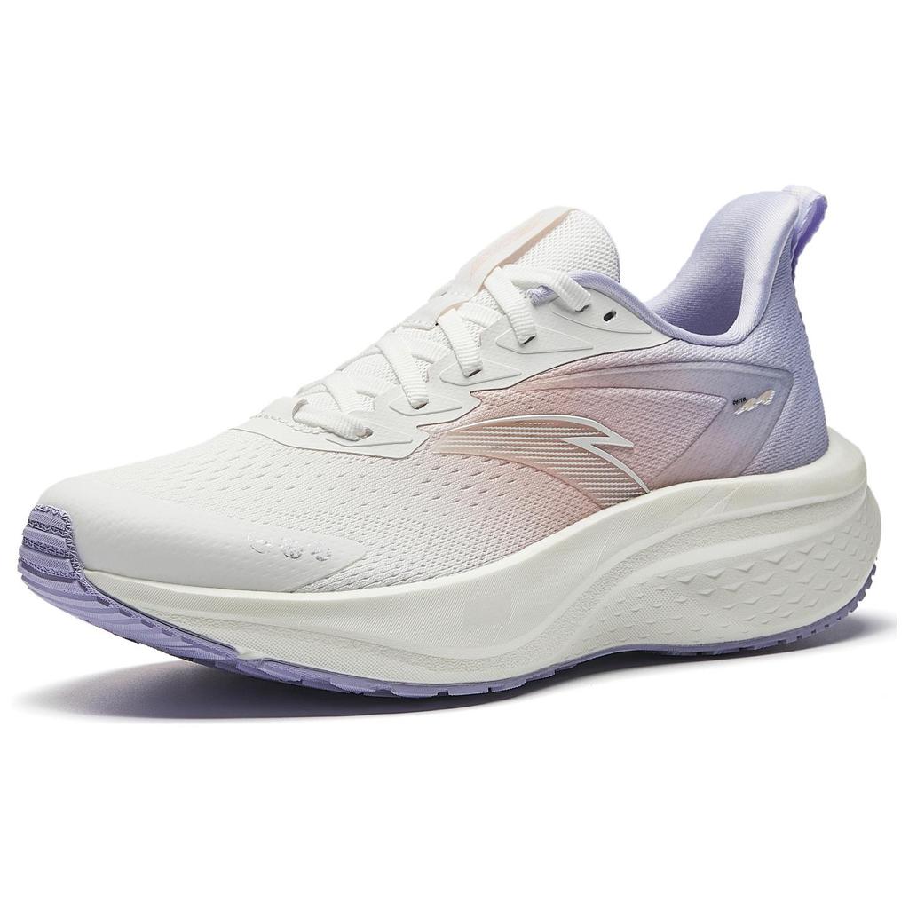 Anta Mah 5Se Comfortable Non-Slip Wear-Resistant Breathable Lightweight Low-Top Casual Running Shoes Women Sneakers White Purple Pink 122515582-5