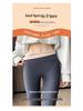 Women's Gray Barbie Yoga Pants - Fleece-Lined, Thick, Tight Leggings for Autumn/Winter 2025