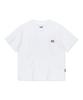 BROWNBREATH W Tag Crop Tee - White