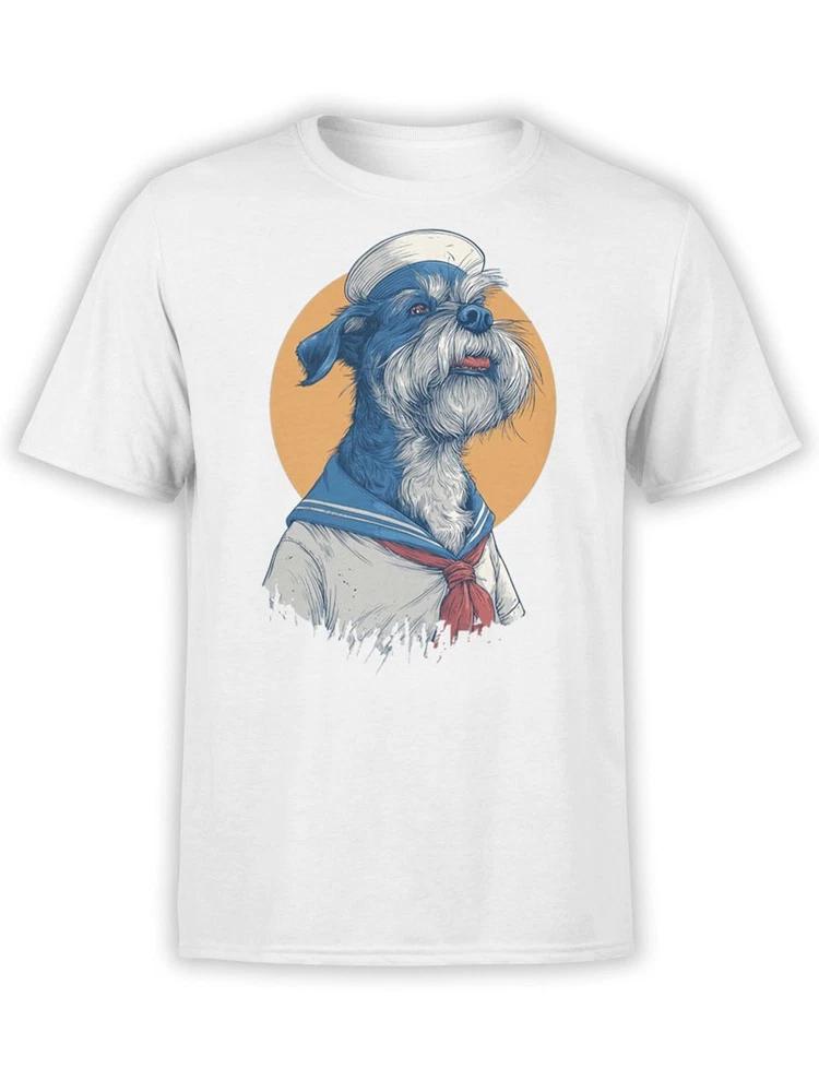 Salty Seadog Tshirt Nautical Dog Sailor Tee Unisex S