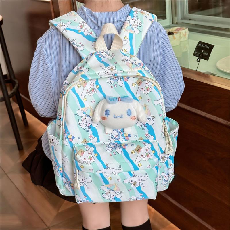 Adorable My Melody Nylon Backpack For Girls Cute Cartoon School Bag For Kindergarten