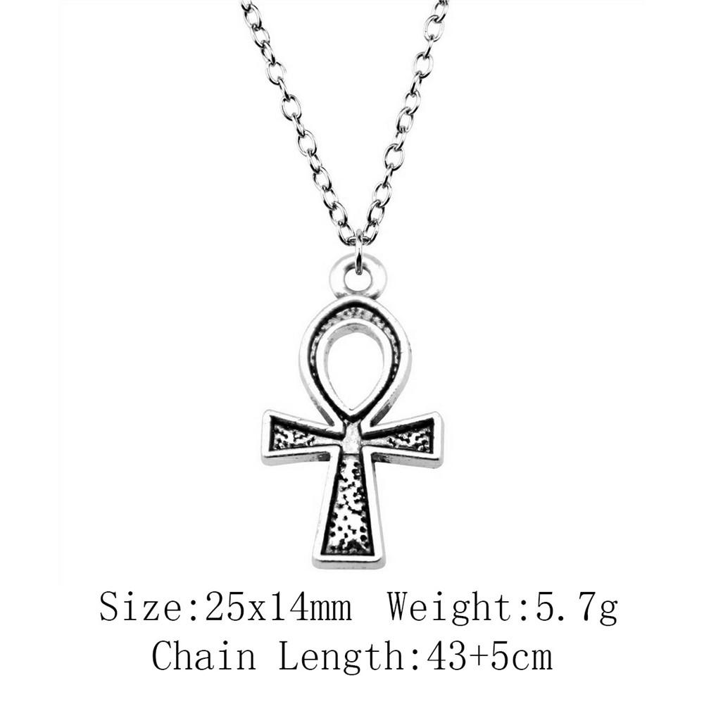 

Подарки на день рождения ожерелье в стиле бохо крест-череп на шею 43 см цепочка женская сумка длинное ожерелье A27-1pcs-25x14mm