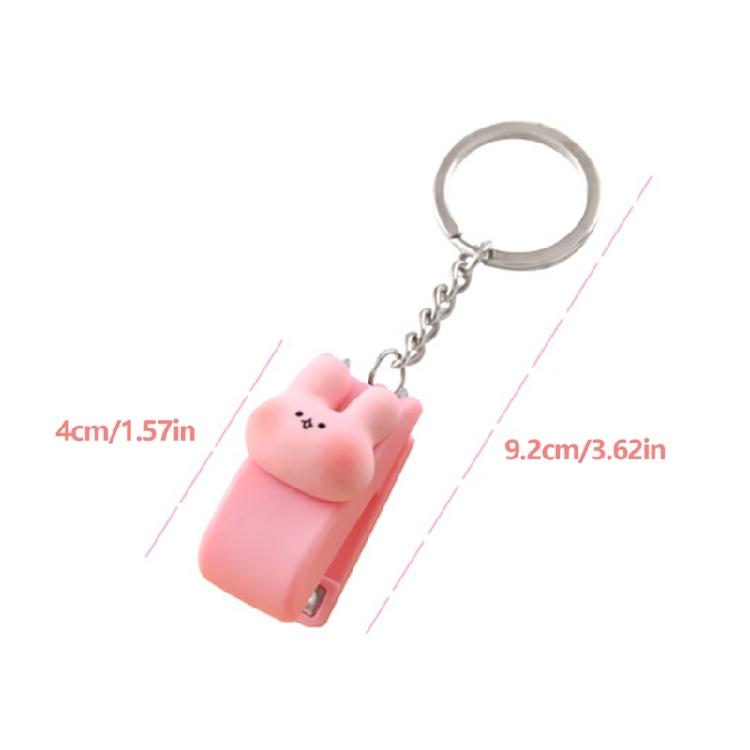 Adorable Miniature Stapler With Keyrings Tiny Keychain Stapler 20 Sheets Capacity For School Offices And Corporate Gifts