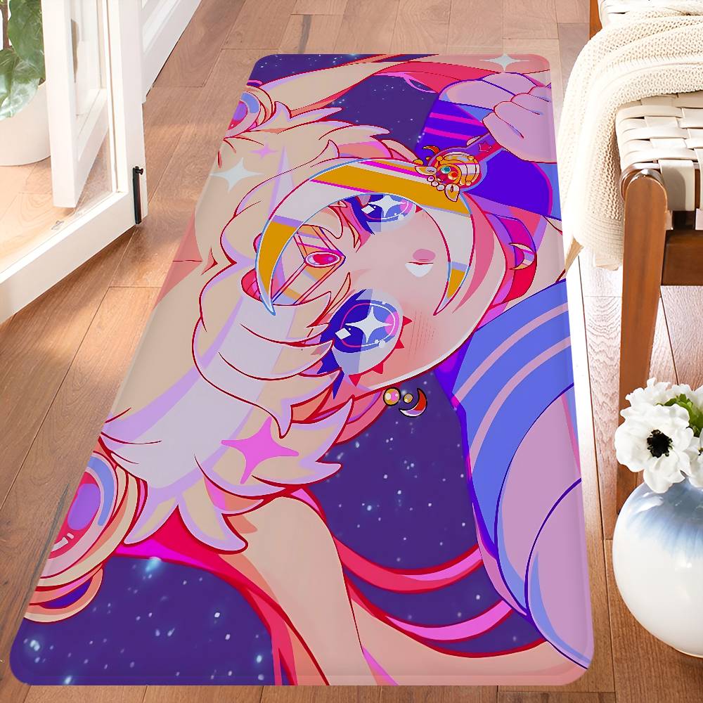 Anime R-Role S-Sailor M-Moon Kitchen Mat Kids Room Bedroom Decoration Balcony Anti-Slip Doormat Living Room Alfombra