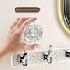 6 Hooks Rotating Suction Cup Rudder Hook Punch-Free Utensils Storage Row Hook  Kitchens