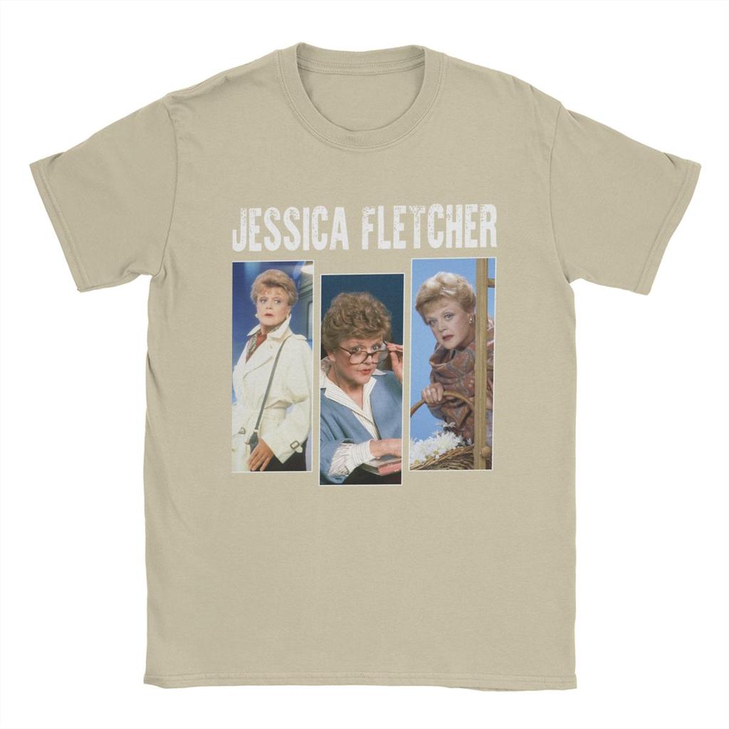 Three Faces Murder She Wrote Fletcher T Shirt for Men 100% Cotton Funny T-Shirt Crewneck Tees Short Sleeve Clothes Birthday Gift