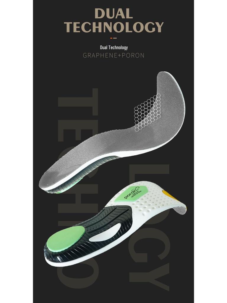 Graphene Shock-Absorbing Unisex Sports Insoles - Breathable, Soft, and Elastic for All Seasons