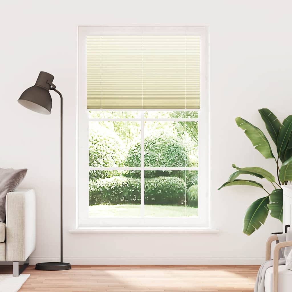 Cream Pleated Blind 110X200 Cm Fabric Width 109.4Cm