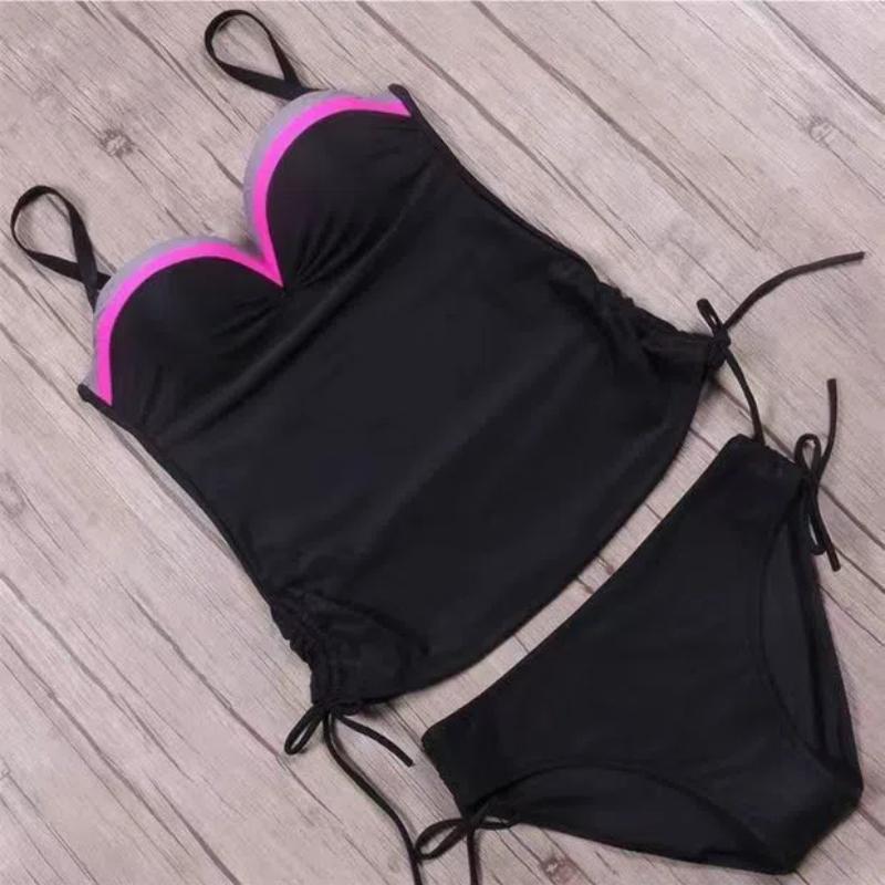 Summer Two Pieces Swimsuits Woman Push Up Swimwear Female Tankini Sets Beachwear Brazilian Bathing Suit Sports Women Bathers
