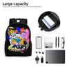 3D Printing Adventures Anime Times Backpack for Girls Boys Cartoon College School Travel Bags Bookbag Fits 15 Inch Laptop