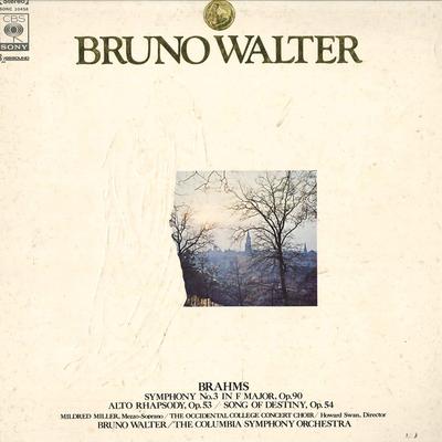LP Record BRUNO WALTER(COND.)/COLUMBIA SYMPHO - Brahms/Symphony No.3 In F Major Op. SONC10458 CBSSONY - Japan Classical Used