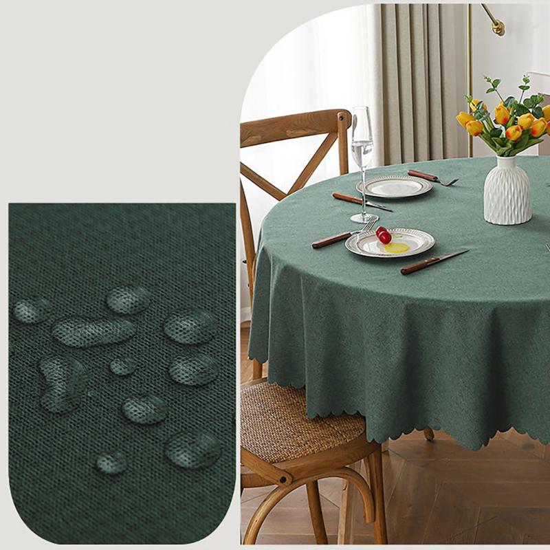 Elegant Linens Style Table Cover Water Repellents Stains Resistant and Washable Table Cloth for Event Home Offices