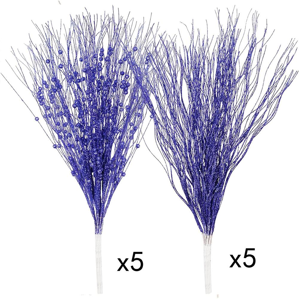 10 Stück Weihnachtsdekoration Künstlicher Beerenstrauß Christbaumschmuck für Heimdeko Neujahr 2026 Partyzubehör Accessoires