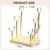 Bracelet Holder Organizer Elegant Watch Display Desktop Stand Wooden Base for Men