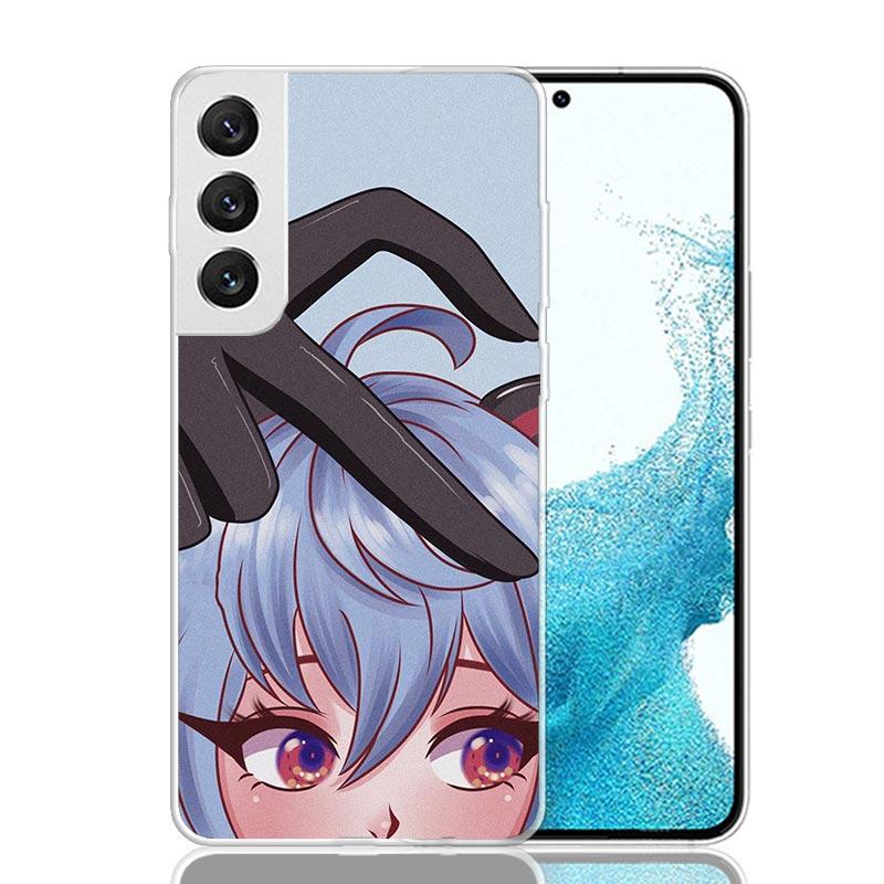 Coque de téléphone Genshin Love Walnut Pour Samsung Galaxy S25 S24 S23 S22 S21 FE S20 Ultra S10 Plus Art Personnalisée Coque Capa S24 S23 S2